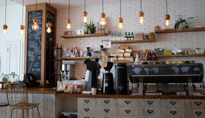 Konditoriet och kafé: det nya arbetsrummet